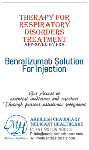 Benralizumab Solution For Injection price in Latin America, Russia, UK & USA
