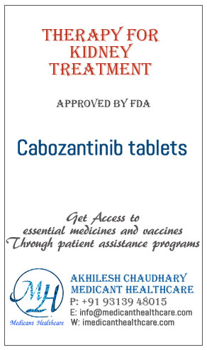 Cabozantinib tablets price in Latin America, Russia, UK and USA.