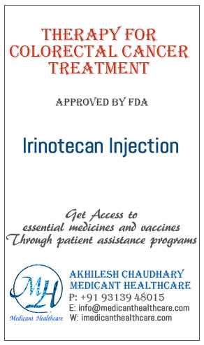 Irinotecan Injection price in Latin America, Russia, UK and USA.