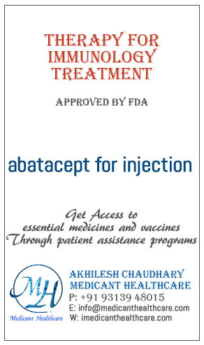 abatacept for injection price in Latin America, Russia, UK & USA