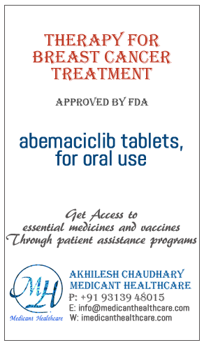 Abemaciclib tablets in Latin America, Russia UK