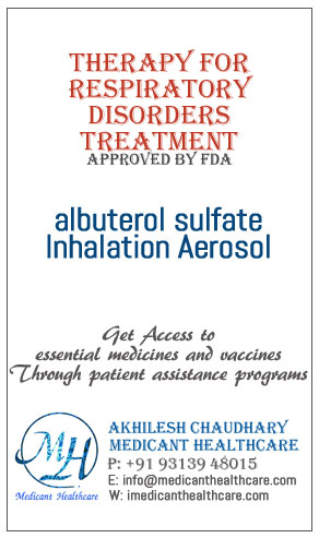 albuterol sulfate Inhalation Aerosol  price in Latin America, Russia, UK & USA