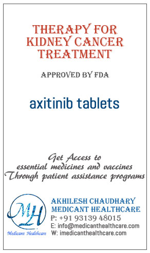 axitinib tablets for oral administration price in Latin America, Russia, UK and USA.
