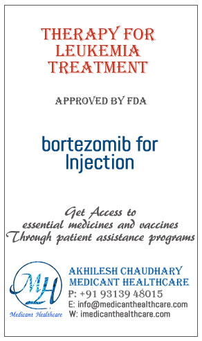 bortezomib for Injection price in Latin America, Russia, UK and USA.