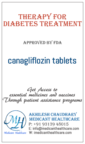 canagliflozin tablets price in Latin America, Russia, UK and USA.