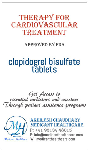 clopidogrel bisulfate tablets price in Latin America, Russia, UK & USA