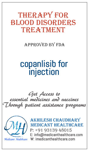 copanlisib for injection price in Latin America, Russia, UK and USA.