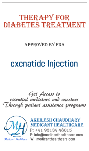 exenatide Injection price in Latin America, Russia, UK and USA.