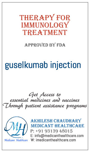 guselkumab injection price in Latin America, Russia, UK & USA