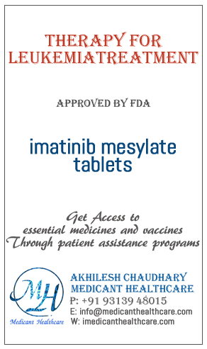 imatinib mesylate tablets price in Latin America, Russia, UK and USA.
