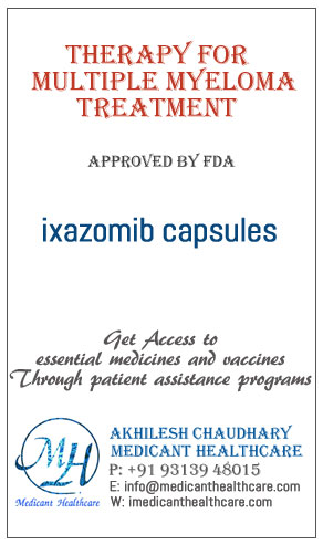 ixazomib capsules price in Latin America, Russia, UK and USA.