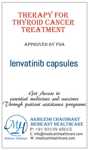 lenvatinib capsules price in Latin America, Russia, UK and USA.