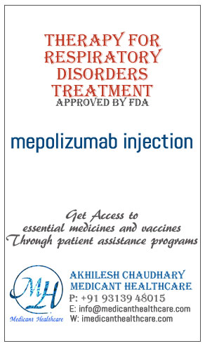 mepolizumab injection price in Latin America, Russia, UK & USA