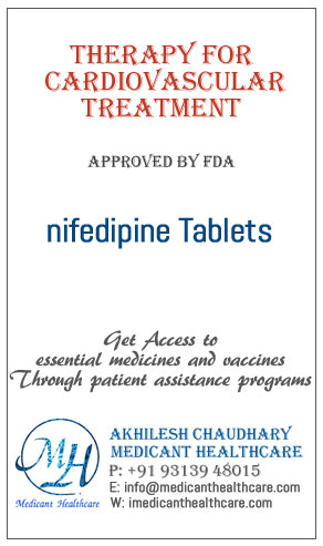 nifedipine Tablets price in Latin America, Russia, UK & USA