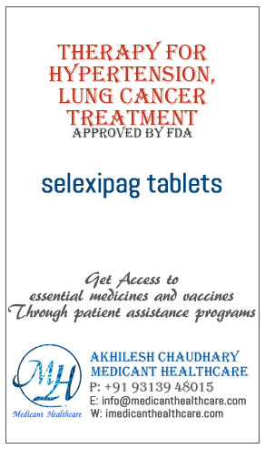 selexipag tablets price in Latin America, Russia, UK & USA