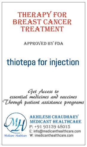 thiotepa for injection price in Latin America, Russia, UK and USA.