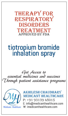 tiotropium bromide inhalation spray price in Latin America, Russia, UK & USA